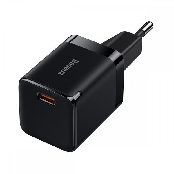 Швидке заряджання 30 Вт Type-C чорна Baseus GaN3 CCGN010101 3387 фото