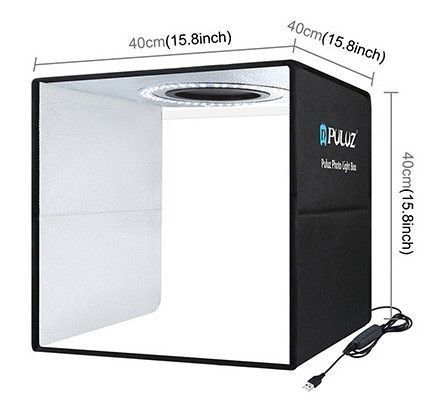 Photobox для предметної зйомки (Лайткуб) з Led-освітленням Puluz 40*40 см PU5041B фото