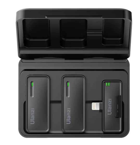 Бездротова мікрофонна система для IPhone Ulanzi UW-MIC 2.4GHz 2 in 1 (Lightning Apple interface) 3078 фото