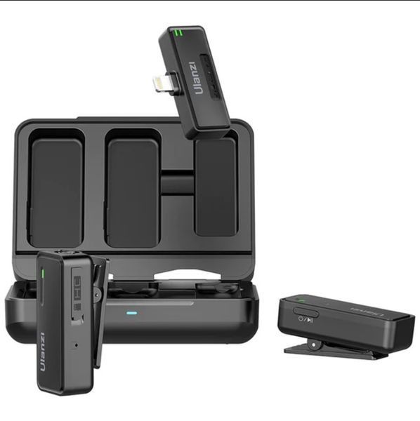 Бездротова мікрофонна система для IPhone Ulanzi UW-MIC 2.4GHz 2 in 1 (Lightning Apple interface) 3078 фото