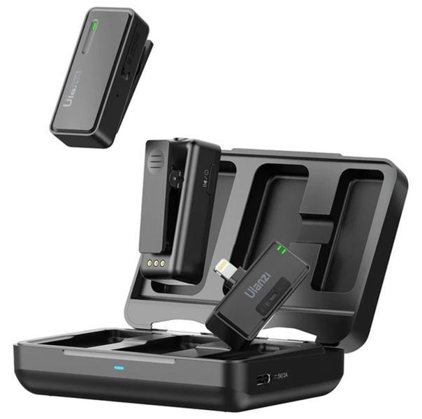 Бездротова мікрофонна система для IPhone Ulanzi UW-MIC 2.4GHz 2 in 1 (Lightning Apple interface) 3078 фото