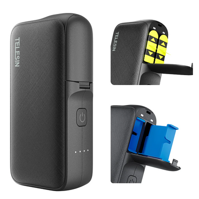 Power Bank Зарядний пристрій TELESIN Charging Box для батареї GoPro 11 / 10 / 9 / 8 / 7 GP-PB-001 фото