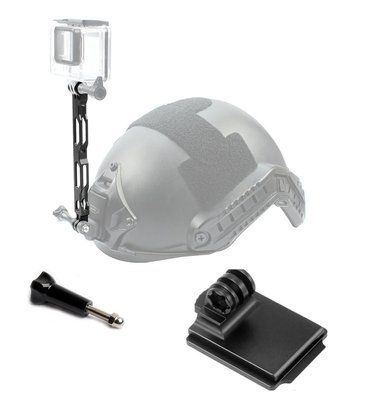 NVG крепление для GoPro на армейский (тактического) шлем NVG Mount (фикс) Удлинитель металлический на армейский (тактического) шлем NVG Удлинитель металлический - 1 шт. Затяжной болт-1 шт. NVG крепление на шлем-1 шт. 01329/TR3065/00168 фото