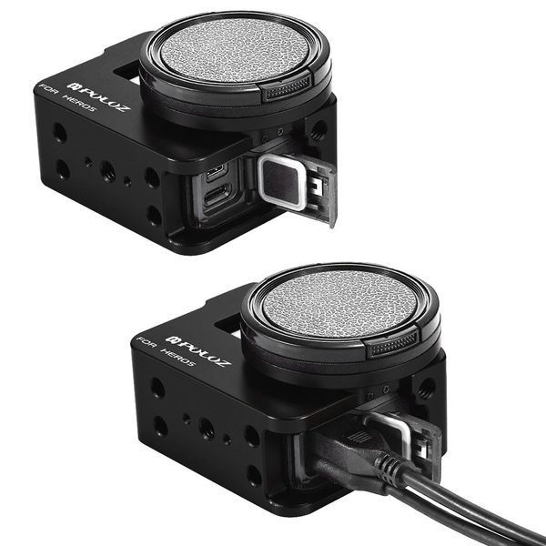 Металева рамка для GoPro Hero 7/5/6 з задньою кришкою і UV фільтром (Aluminum Frame) 00818 фото