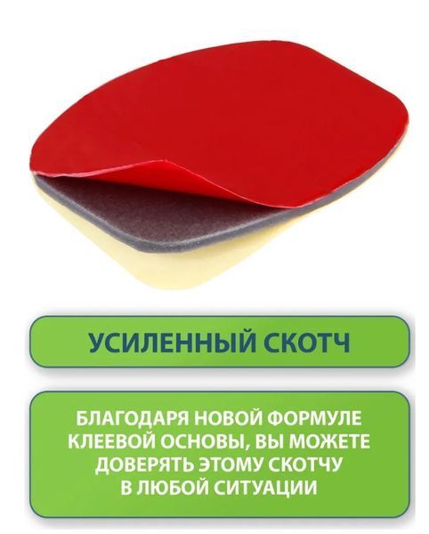 Клейкі кріплення-платформи липучки на плоскі поверхні для екшн-камер GoPro, Dji Action та інших,1 шт. 00179 фото