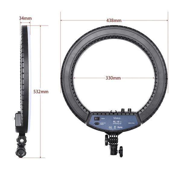 Кільцеве світло Visico RL-18II AC Ring Light (55W) 57645 фото