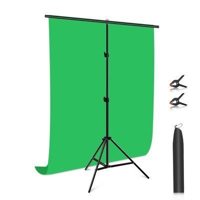 Фон із стійкою Puluz PU5204G Chroma key зелений (100x200см) 59186 фото