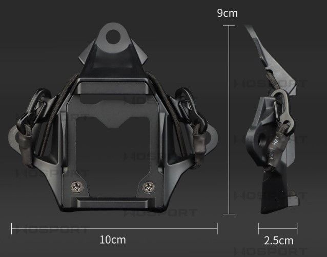 Композитна платформа NVG на тактичний шолом (Чорний) TR3087 фото
